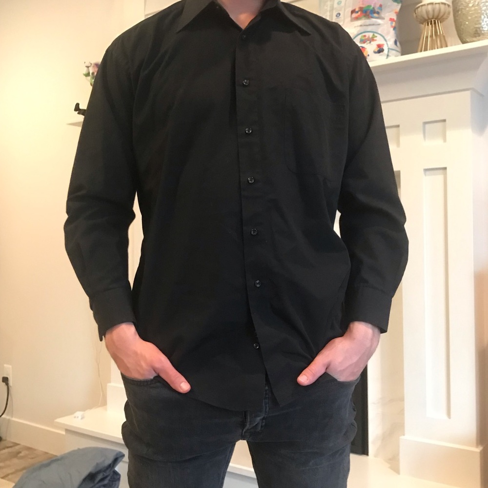 Black dress shirt